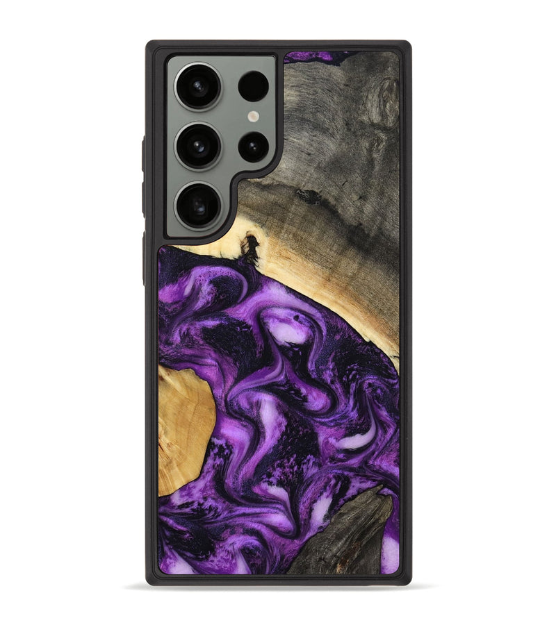 Galaxy S23 Ultra Wood Phone Case - Ermias (Purple, 800039)