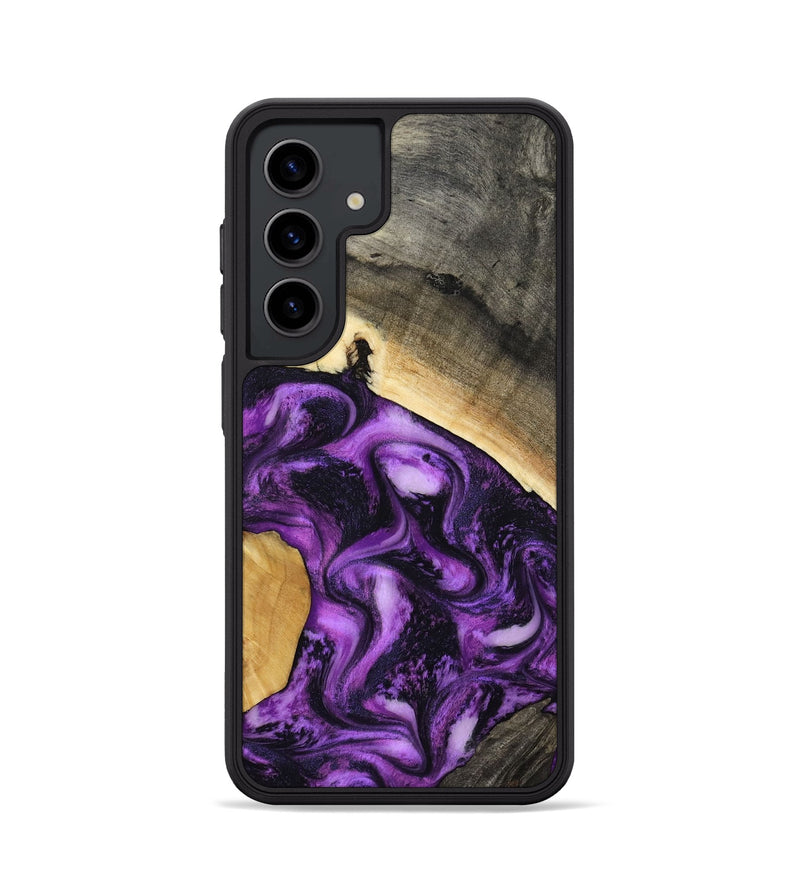 Galaxy S24 Wood Phone Case - Ermias (Purple, 800039)