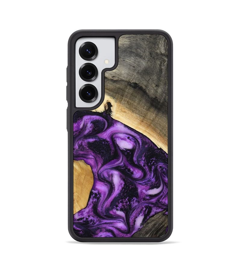 Galaxy S25 Wood Phone Case - Ermias (Purple, 800039)
