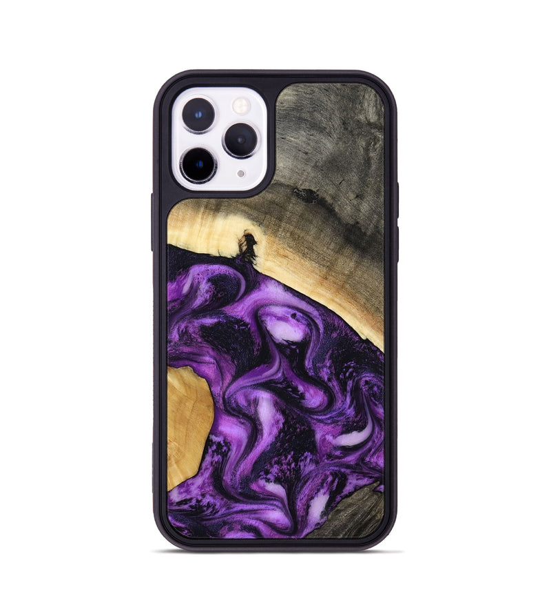 iPhone 11 Pro Wood Phone Case - Ermias (Purple, 800039)