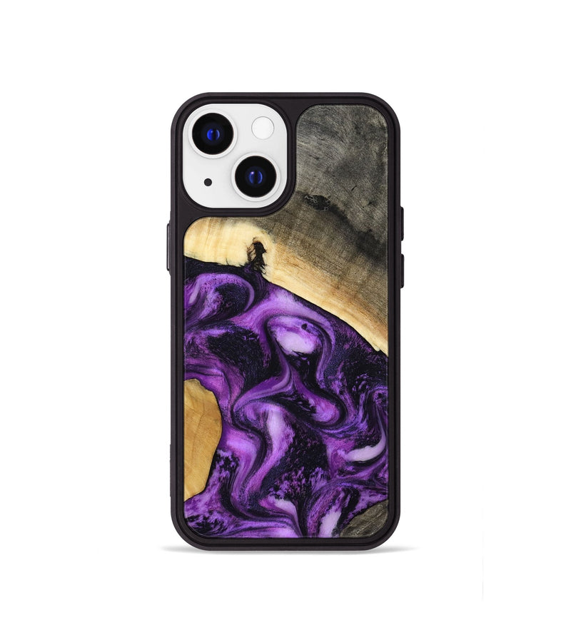 iPhone 13 mini Wood Phone Case - Ermias (Purple, 800039)