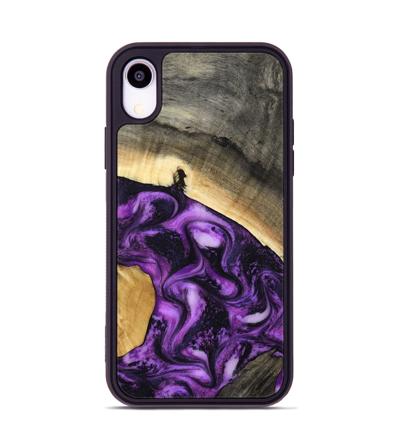 iPhone Xr Wood Phone Case - Ermias (Purple, 800039)
