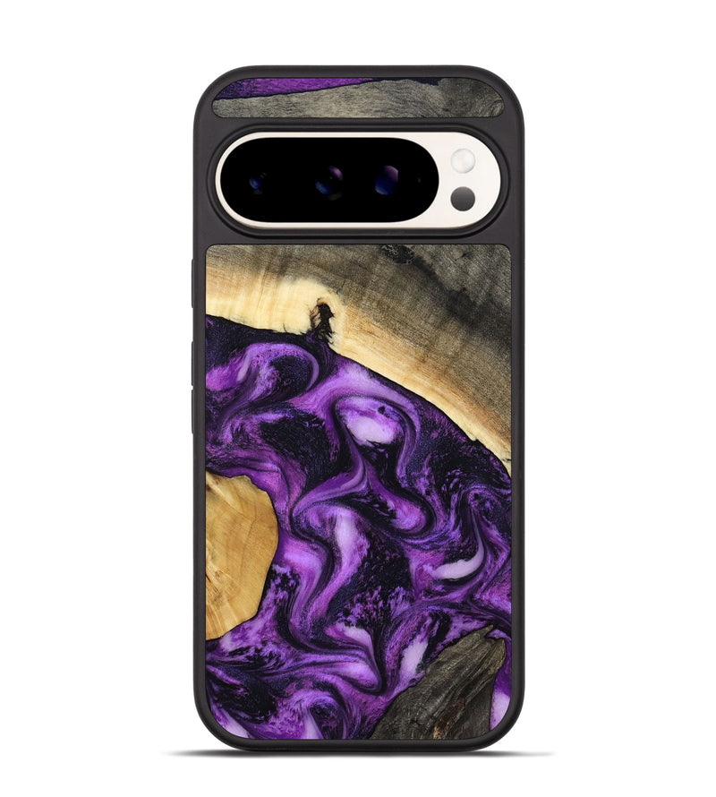 Pixel 9 Wood Phone Case - Ermias (Purple, 800039)