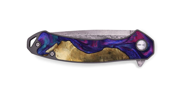 EDC Wood Pocket Knife - Cecelia (Purple, 800040)