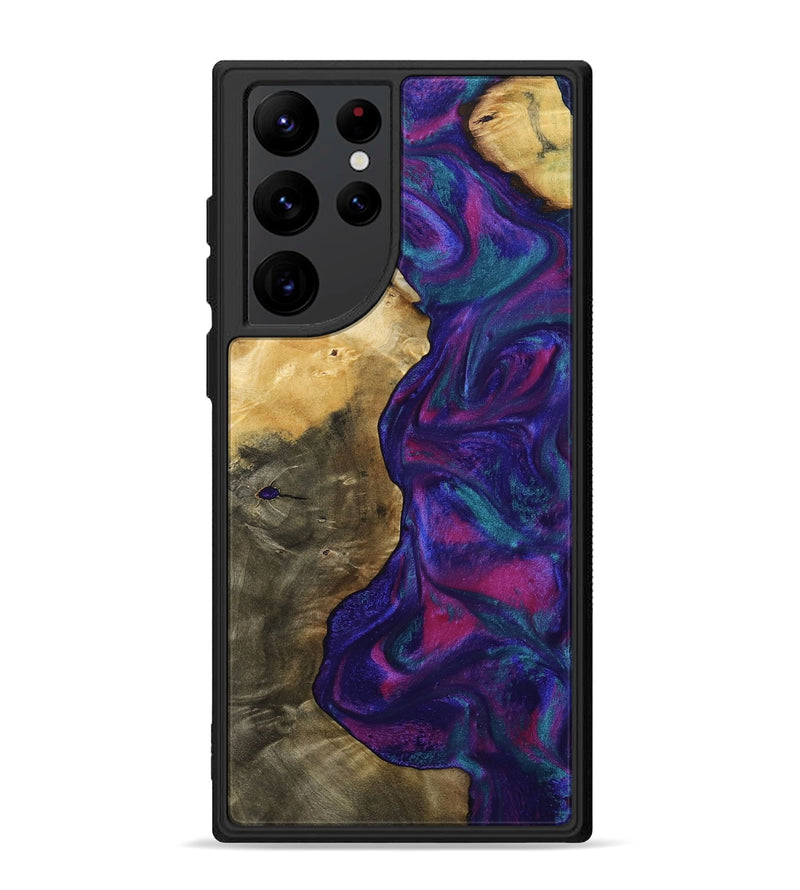 Galaxy S22 Ultra Wood Phone Case - Cecelia (Purple, 800040)