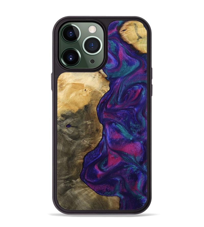 iPhone 13 Pro Max Wood Phone Case - Cecelia (Purple, 800040)