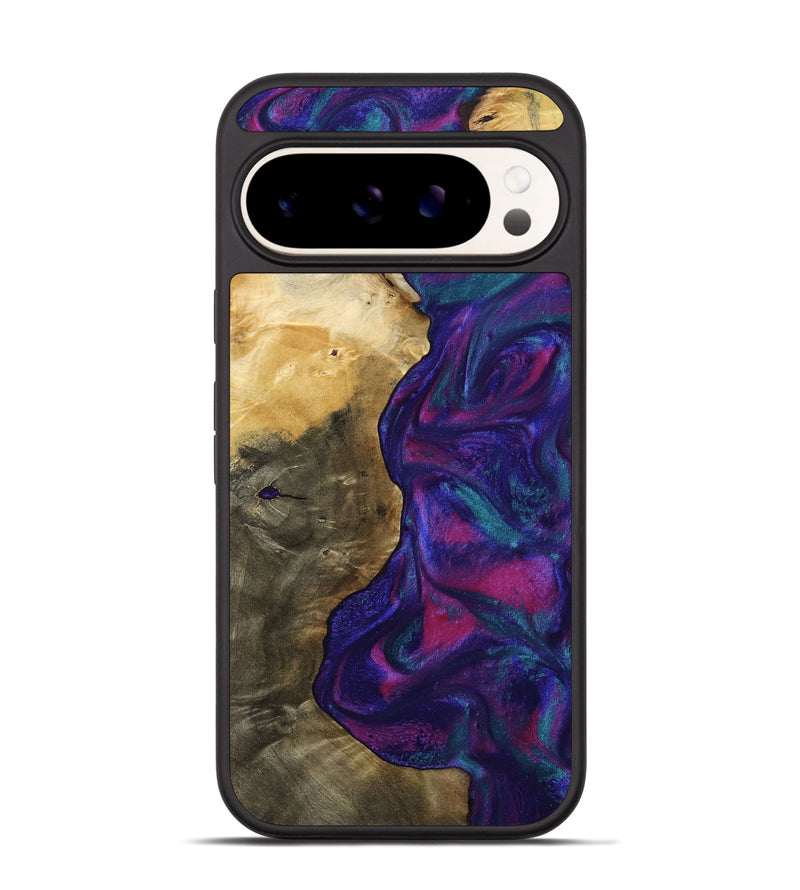 Pixel 9 Wood Phone Case - Cecelia (Purple, 800040)