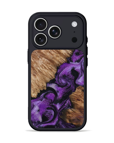 iPhone 17 Pro Wood Phone Case - Kaleena (Purple, 800041)