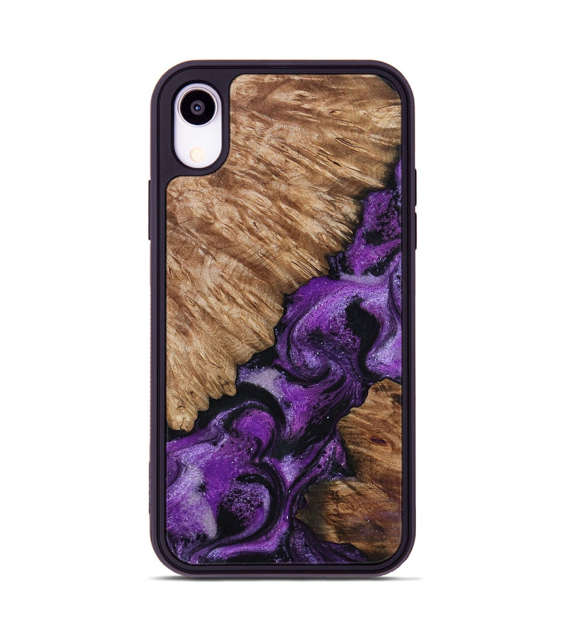 iPhone Xr Wood Phone Case - Kaleena (Purple, 800041)