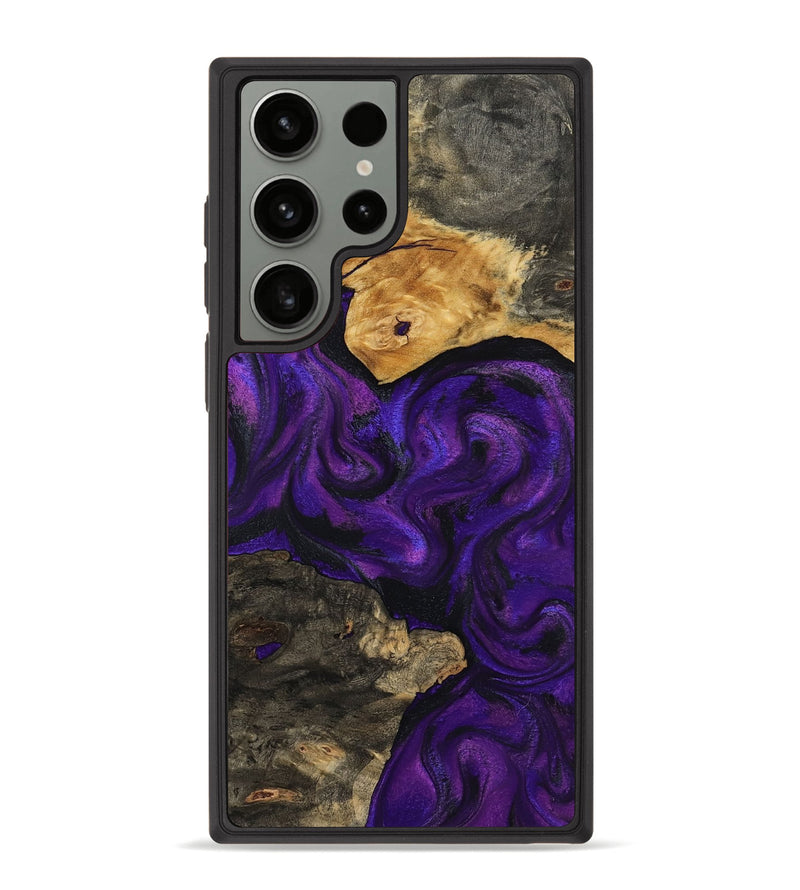 Galaxy S23 Ultra Wood Phone Case - Cicely (Purple, 800042)
