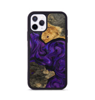 iPhone 11 Pro Wood Phone Case - Cicely (Purple, 800042)