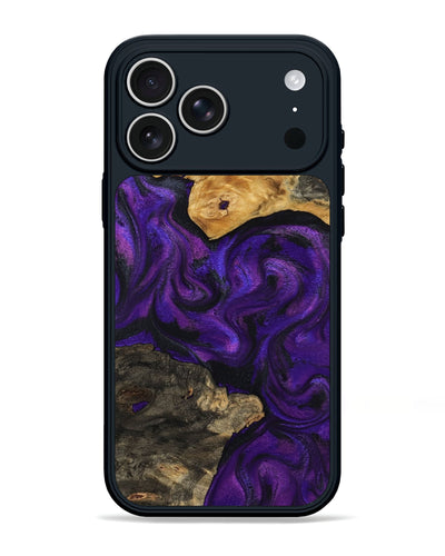 iPhone 17 Pro Max Wood Phone Case - Cicely (Purple, 800042)