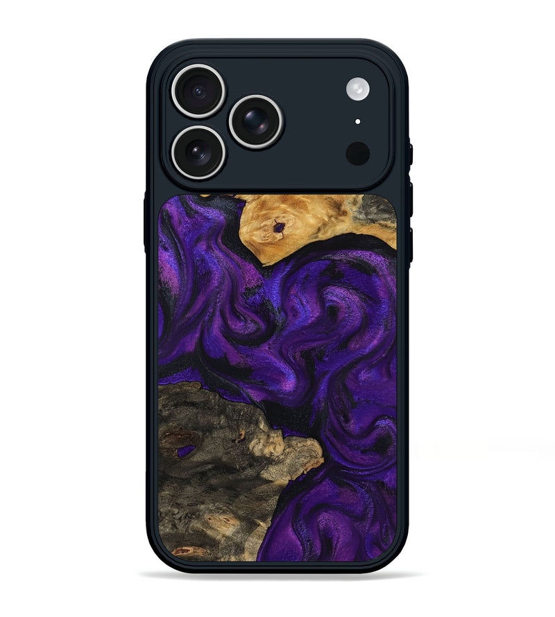 iPhone 17 Pro Max Wood Phone Case - Cicely (Purple, 800042)