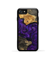 iPhone SE Wood Phone Case - Cicely (Purple, 800042)