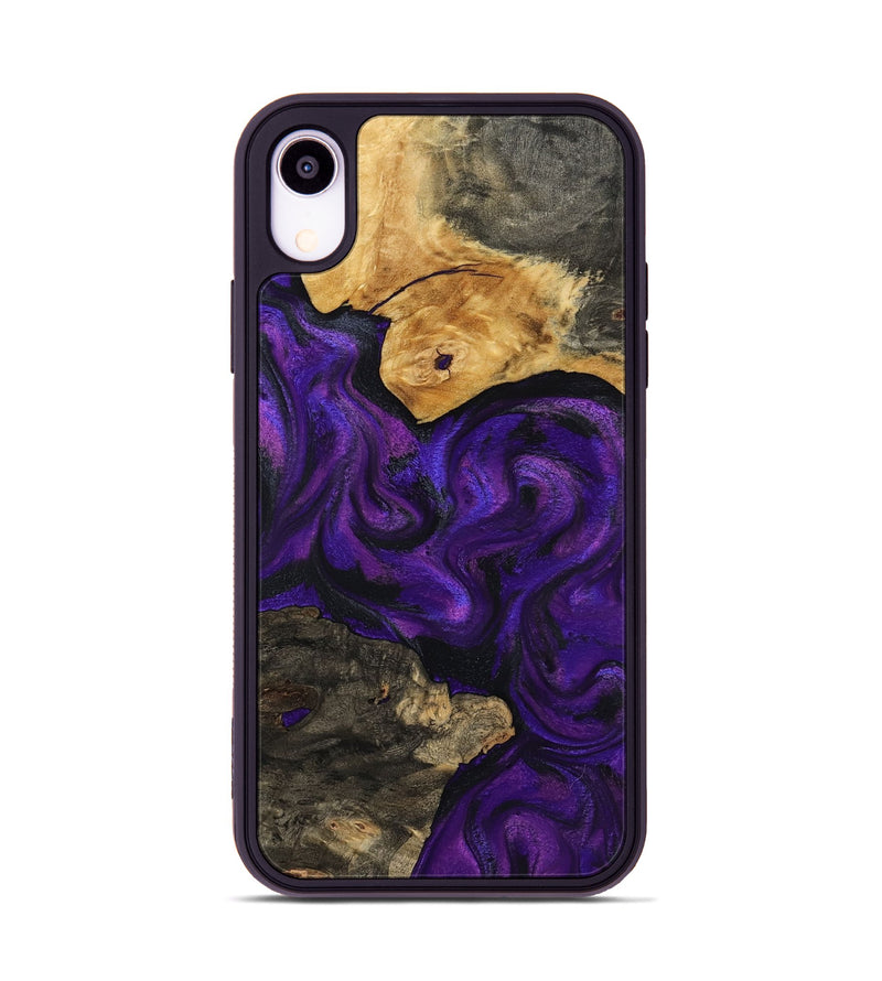 iPhone Xr Wood Phone Case - Cicely (Purple, 800042)