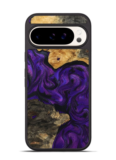 Pixel 9 Wood Phone Case - Cicely (Purple, 800042)