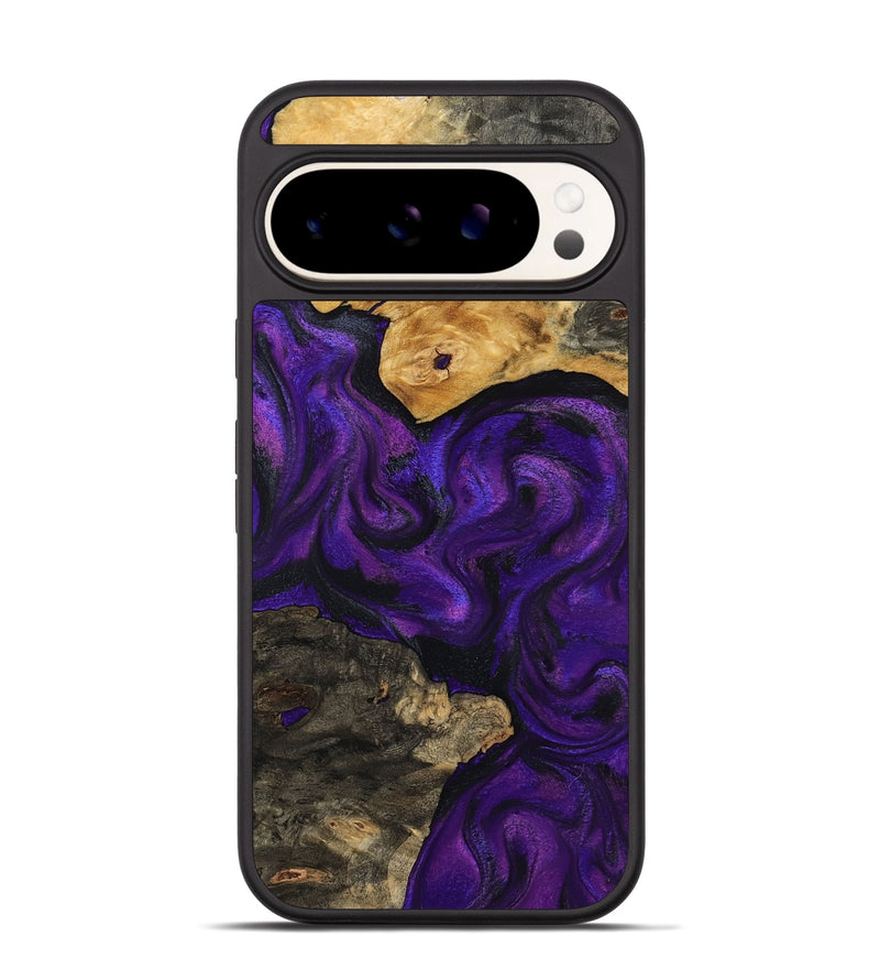 Pixel 9 Pro Wood Phone Case - Cicely (Purple, 800042)