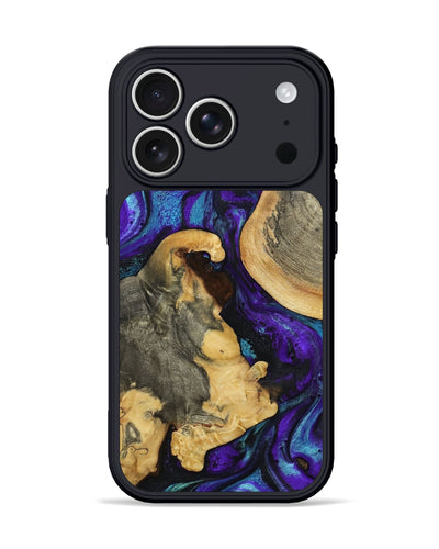 iPhone 17 Pro Wood Phone Case - Shelba (Purple, 800043)