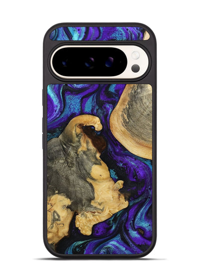 Pixel 9 Wood Phone Case - Shelba (Purple, 800043)