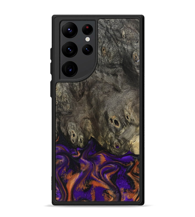 Galaxy S22 Ultra Wood Phone Case - Cheri (Purple, 800044)
