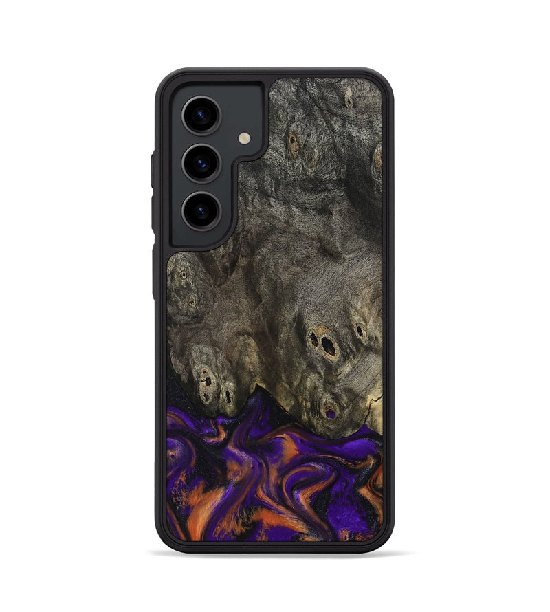 Galaxy S24 Wood Phone Case - Cheri (Purple, 800044)