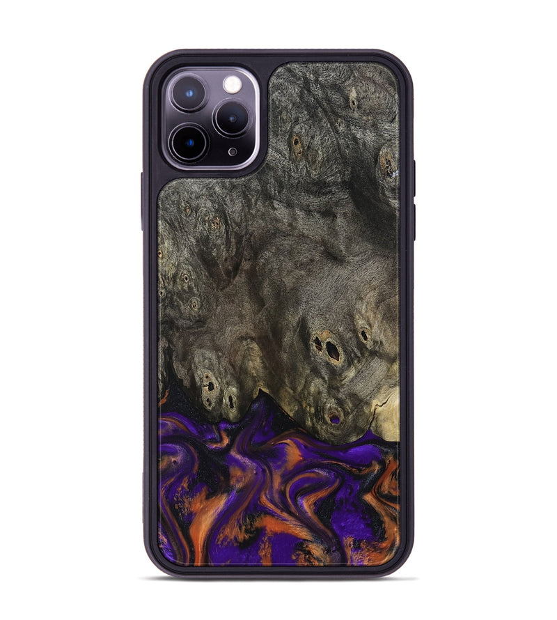 iPhone 11 Pro Max Wood Phone Case - Cheri (Purple, 800044)