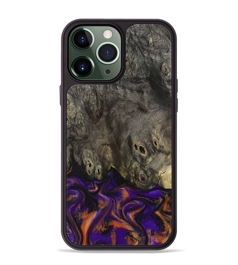 iPhone 13 Pro Max Wood Phone Case - Cheri (Purple, 800044)