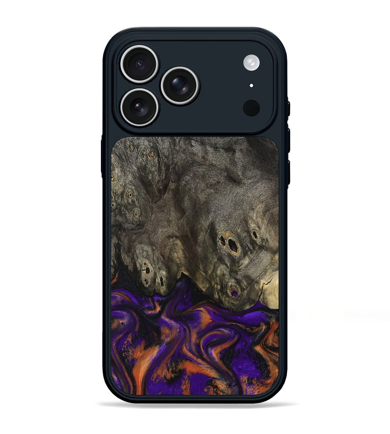 iPhone 17 Pro Max Wood Phone Case - Cheri (Purple, 800044)