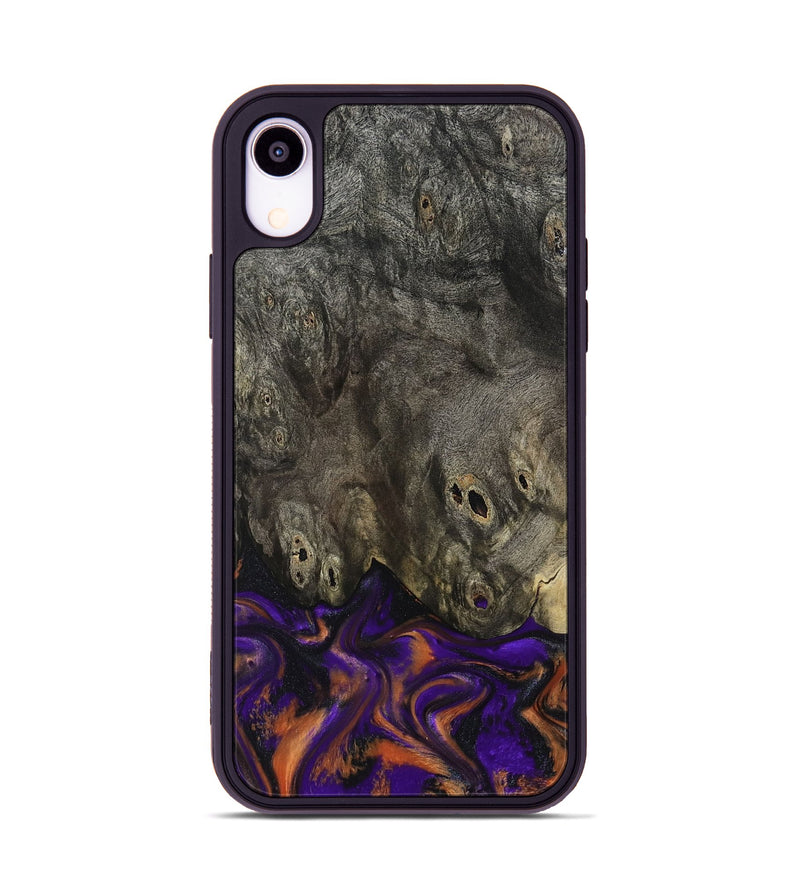 iPhone Xr Wood Phone Case - Cheri (Purple, 800044)
