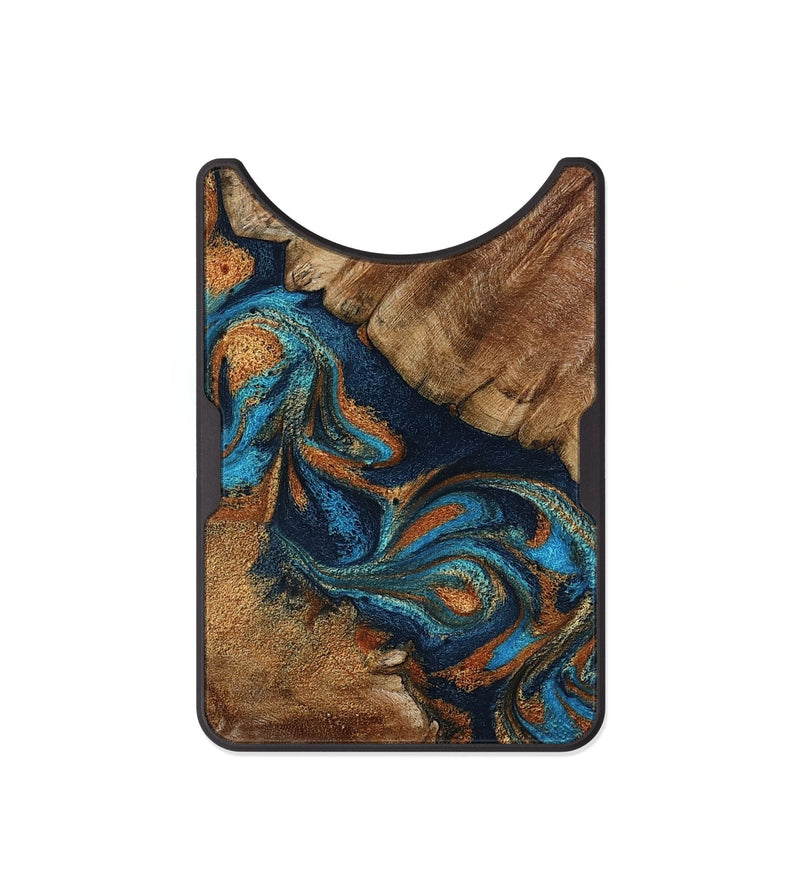 Alloy Wood Wallet - Chozen (Teal & Gold, 800063)