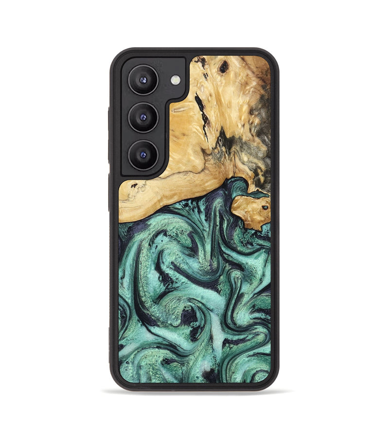 Galaxy S23 Wood Phone Case - Ena (Green, 800065)