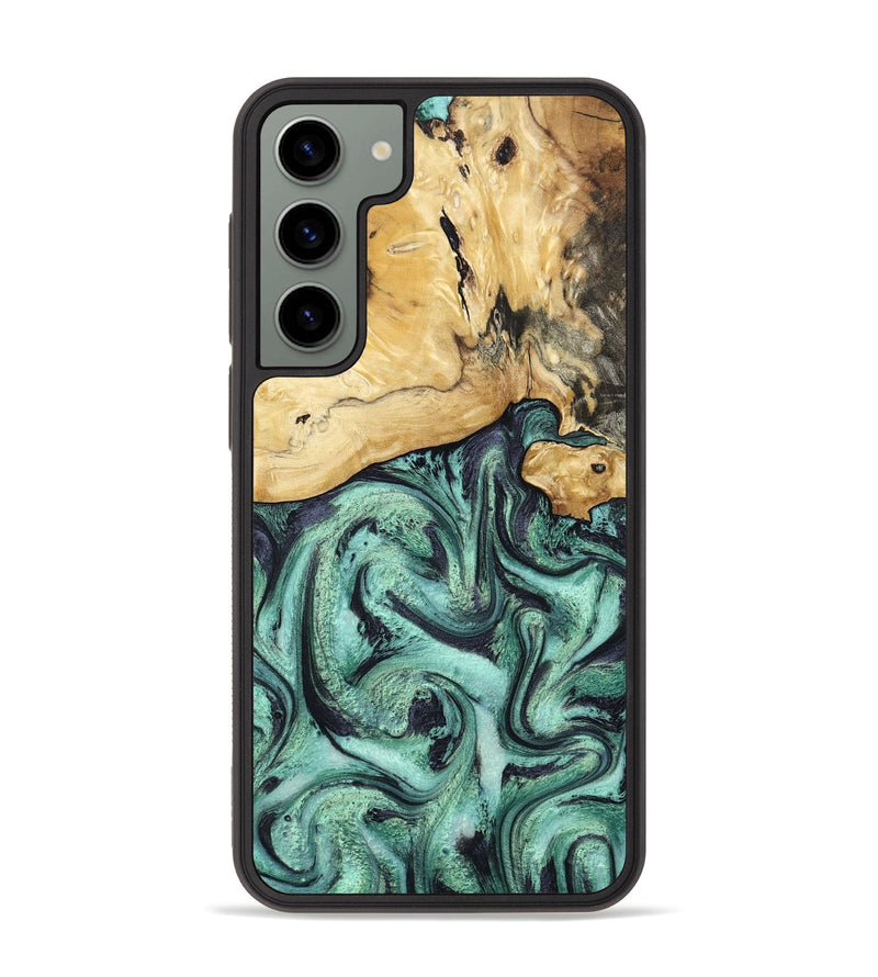 Galaxy S23 Plus Wood Phone Case - Ena (Green, 800065)