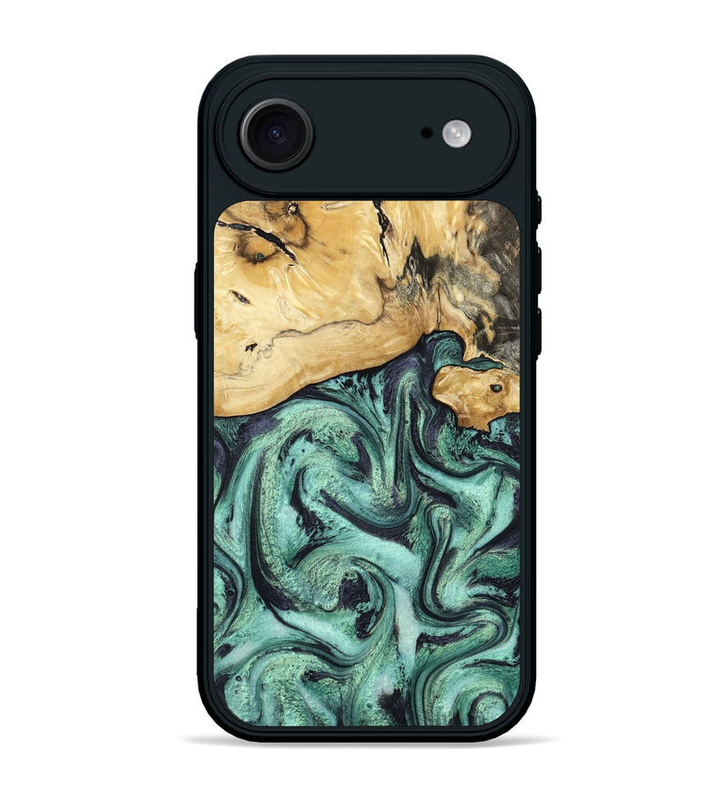 iPhone 17 Air Wood Phone Case - Ena (Green, 800065)