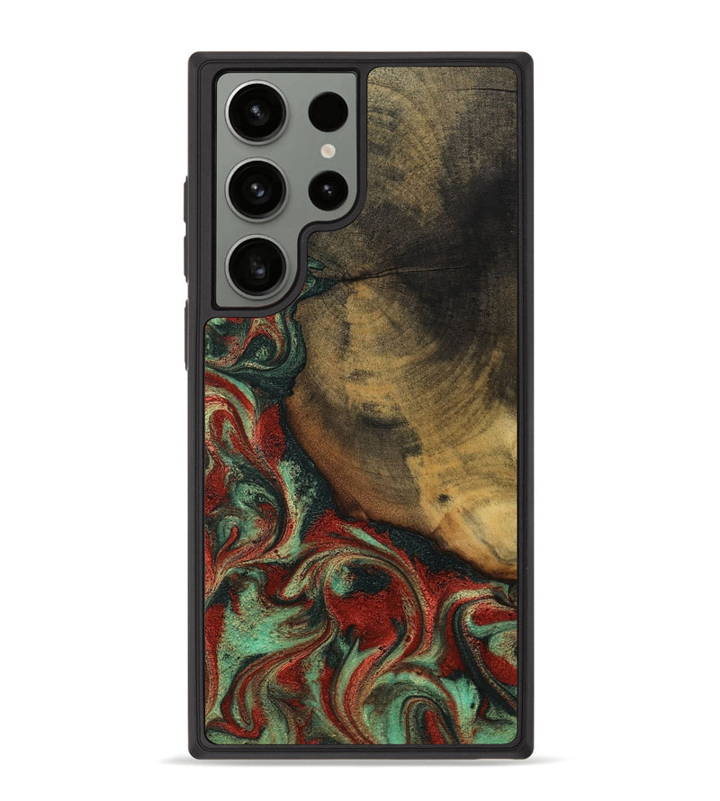 Galaxy S23 Ultra Wood Phone Case - Cyril (Green, 800066)