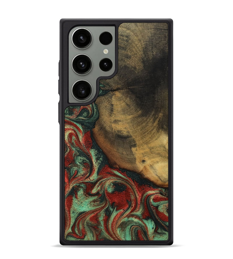 Galaxy S24 Ultra Wood Phone Case - Cyril (Green, 800066)