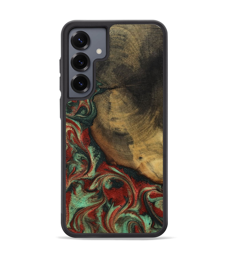 Galaxy S25 Plus Wood Phone Case - Cyril (Green, 800066)