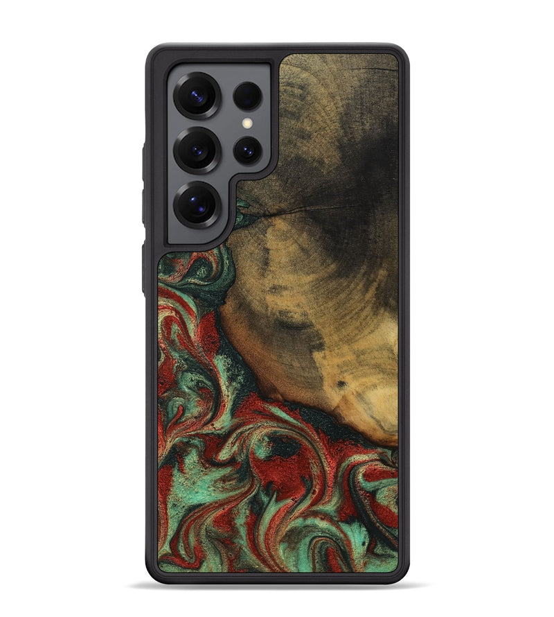Galaxy S25 Ultra Wood Phone Case - Cyril (Green, 800066)