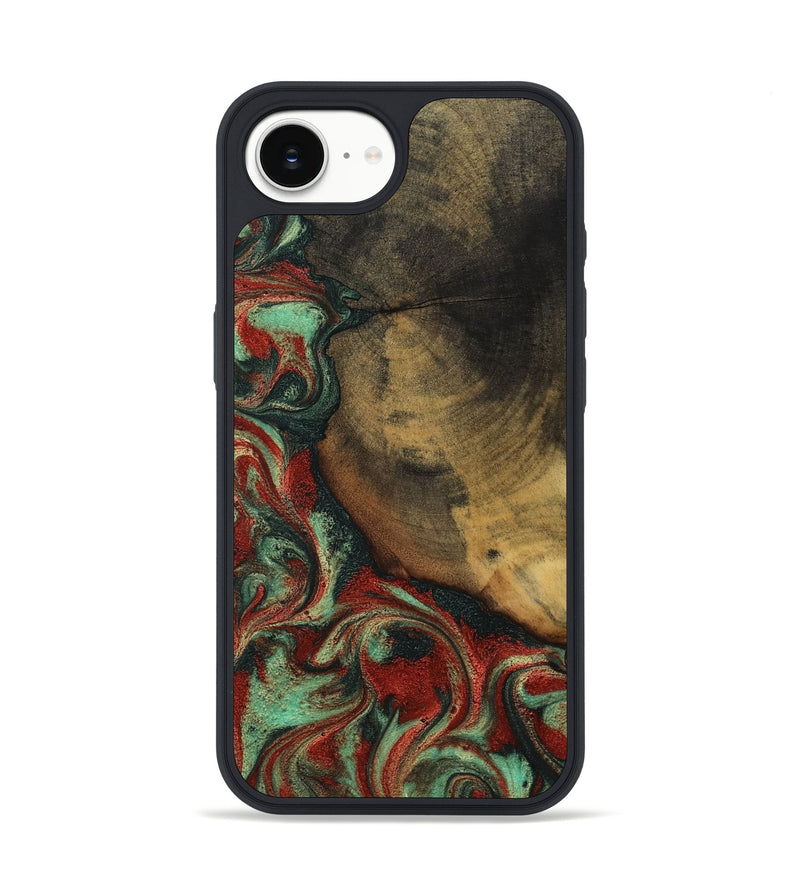 iPhone 16e Wood Phone Case - Cyril (Green, 800066)