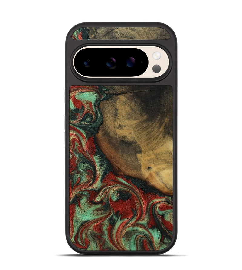 Pixel 10 Wood Phone Case - Cyril (Green, 800066)