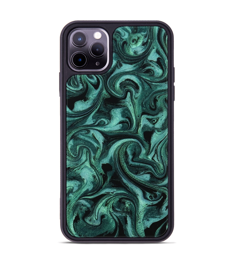 iPhone 11 Pro Max ResinArt Phone Case - Clem (Green, 800067)