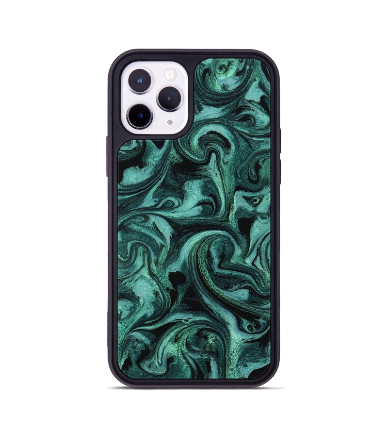 iPhone 11 Pro ResinArt Phone Case - Clem (Green, 800067)