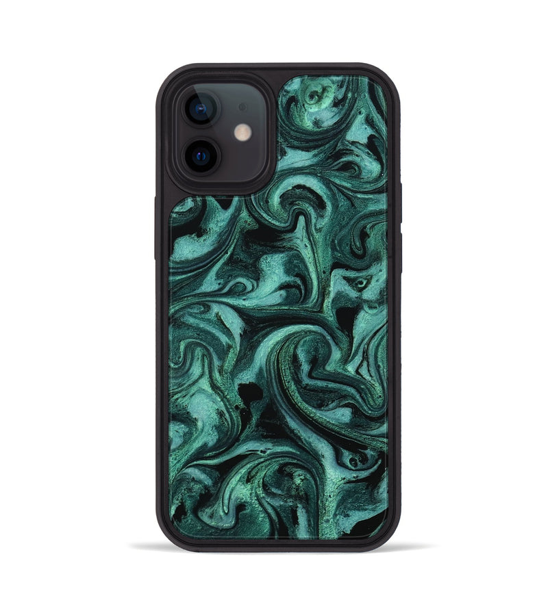 iPhone 12 ResinArt Phone Case - Clem (Green, 800067)