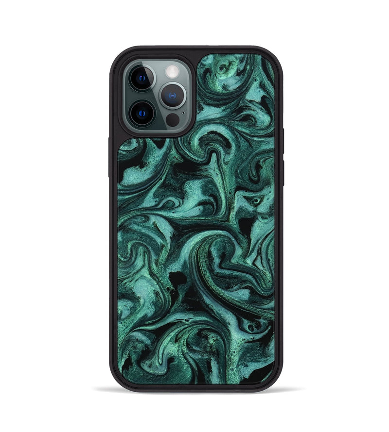 iPhone 12 Pro ResinArt Phone Case - Clem (Green, 800067)