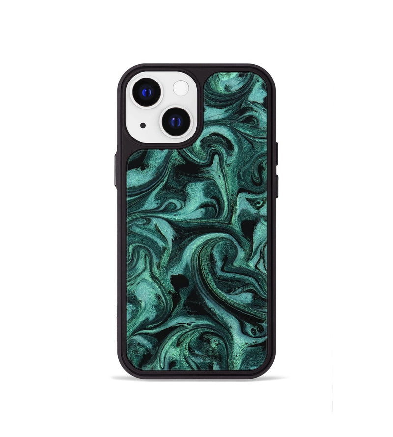 iPhone 13 mini ResinArt Phone Case - Clem (Green, 800067)