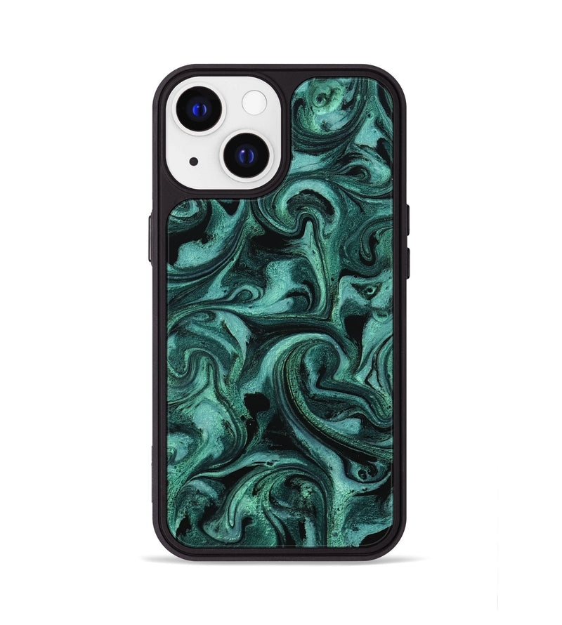 iPhone 13 ResinArt Phone Case - Clem (Green, 800067)