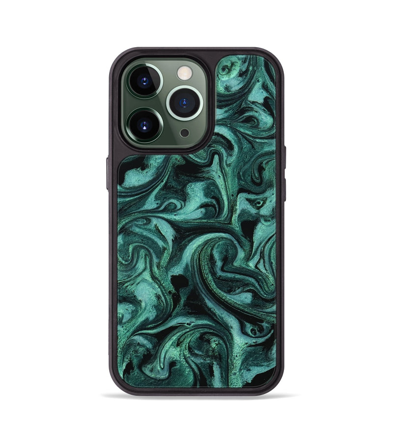iPhone 13 Pro ResinArt Phone Case - Clem (Green, 800067)