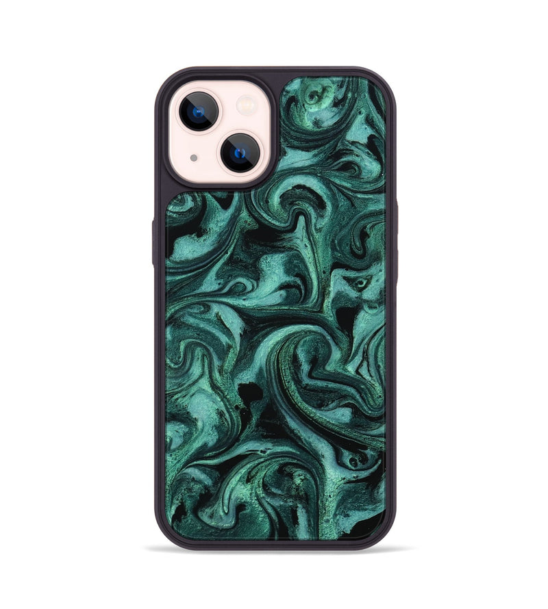 iPhone 14 ResinArt Phone Case - Clem (Green, 800067)