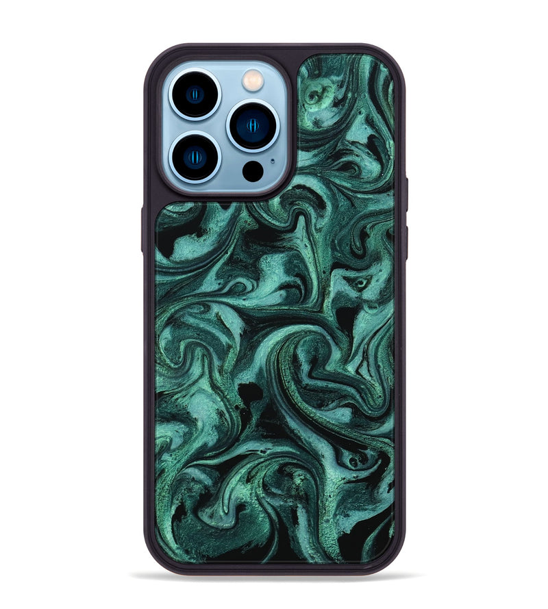 iPhone 14 Pro Max ResinArt Phone Case - Clem (Green, 800067)
