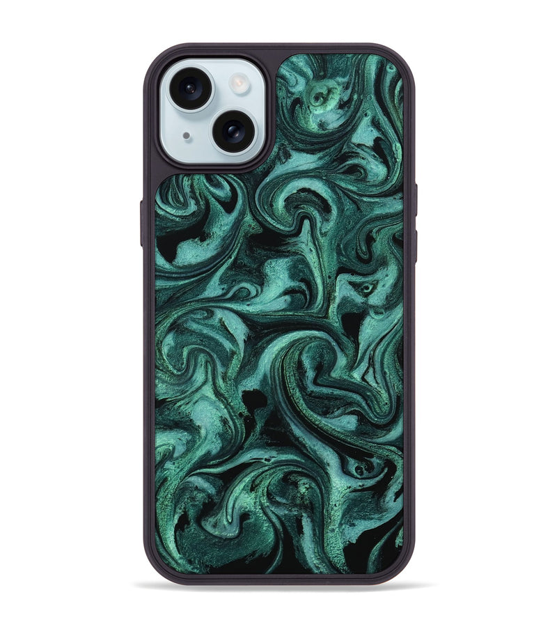 iPhone 15 Plus ResinArt Phone Case - Clem (Green, 800067)
