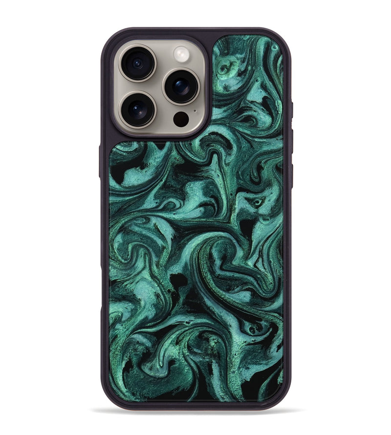 iPhone 16 Pro Max ResinArt Phone Case - Clem (Green, 800067)